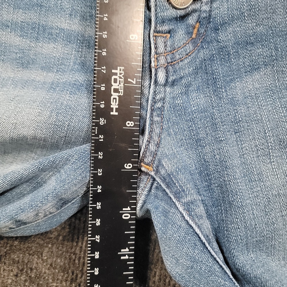 Madewell Women Slim Straight Jeans 28 Distressed Button Front - Picture 5 of 14